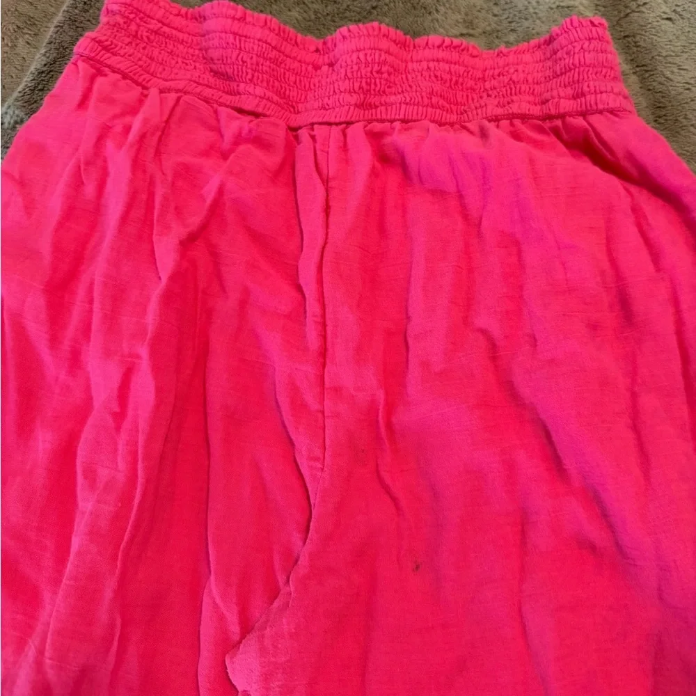 Abercrombie Kids Linen Fuchsia Pants 15/16